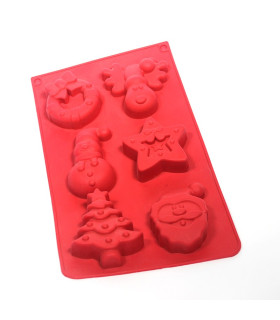 Molde Jabón Figuras Navidad 3