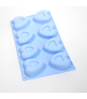 Molde Jabón Forma Corazón con Relieve