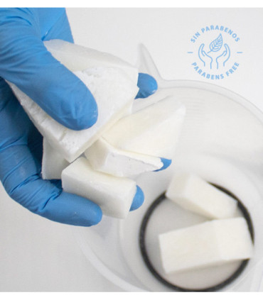 Base de glicerina con Aceite de Coco y Leche de Cabra