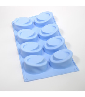 Molde Jabón Base Oval de 2 Alturas